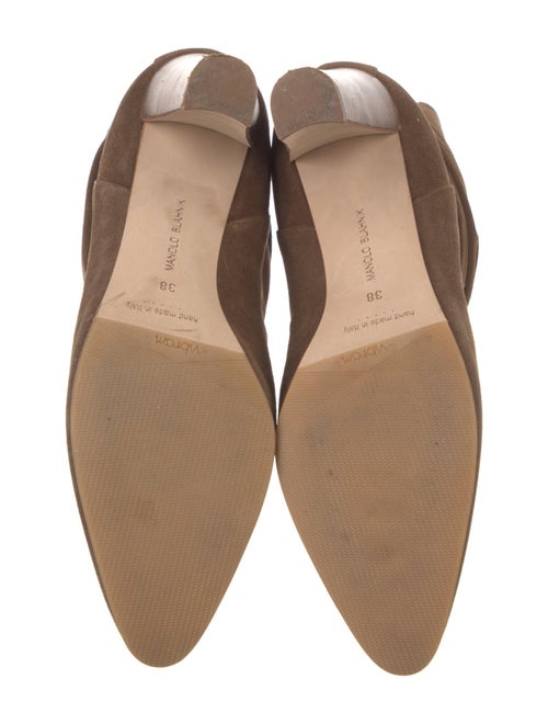 Manolo Blahnik Suede Slouch Boots