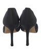 Manolo Blahnik Satin D'Orsay Pumps