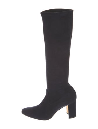 Manolo Blahnik Suede Sock Boots