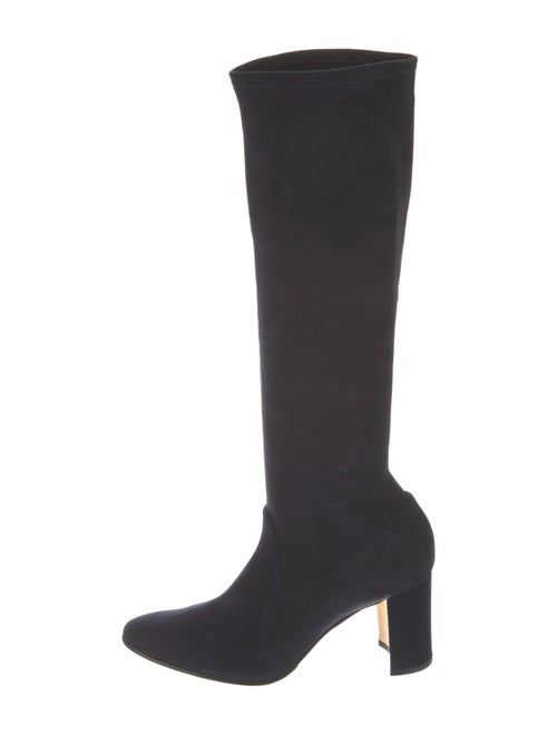 Manolo Blahnik Suede Sock Boots