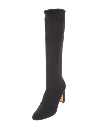 Manolo Blahnik Suede Sock Boots