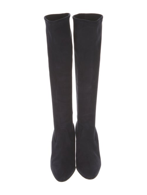 Manolo Blahnik Suede Sock Boots