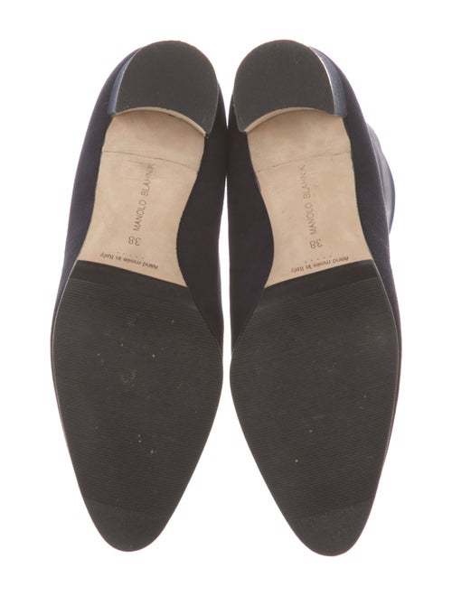 Manolo Blahnik Suede Sock Boots