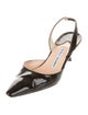 Manolo Blahnik Patent Leather Slingback Pumps
