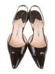 Manolo Blahnik Patent Leather Slingback Pumps