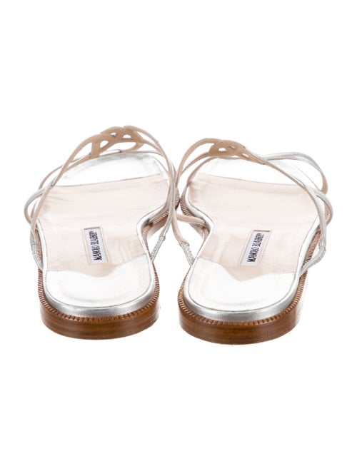 Manolo Blahnik Leather Slides
