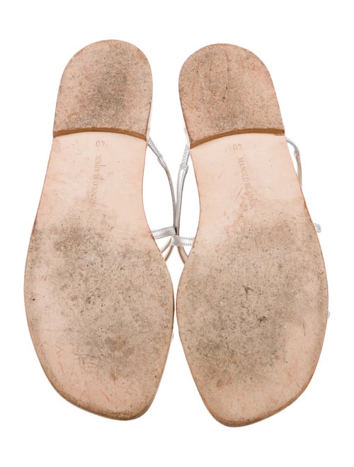 Manolo Blahnik Leather Slides