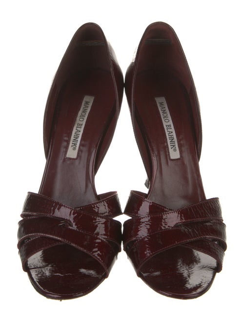 Manolo Blahnik Patent Leather Sandals