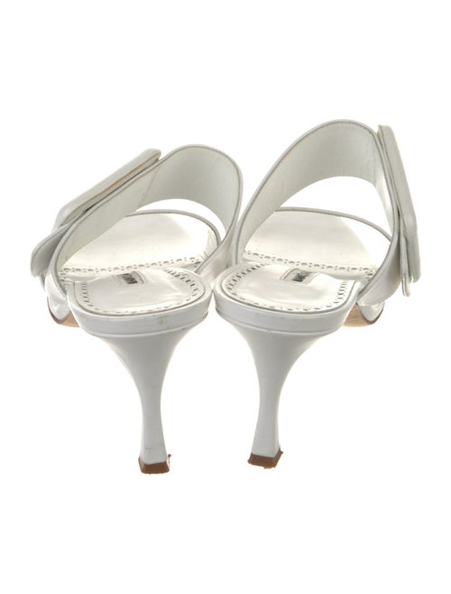 Manolo Blahnik Leather Slides