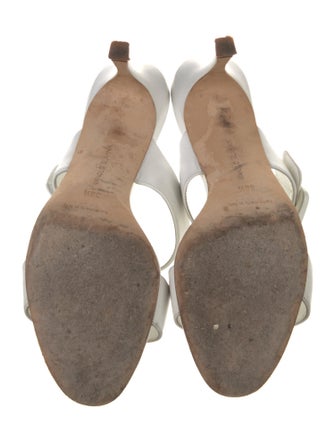 Manolo Blahnik Leather Slides