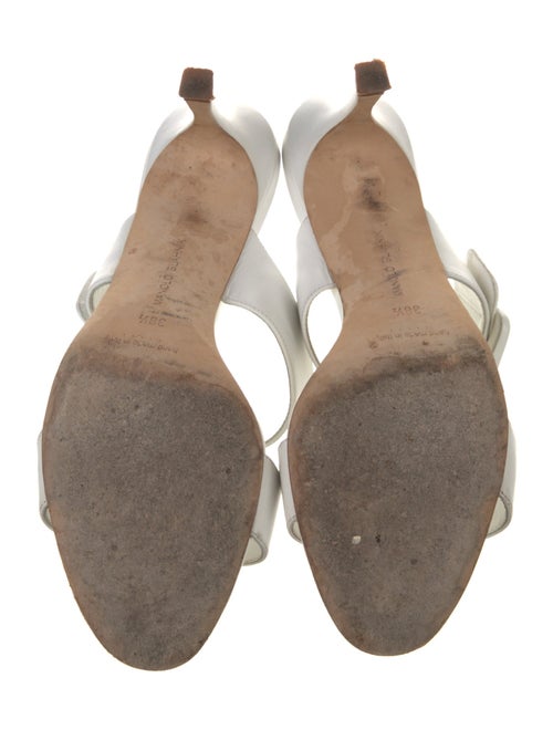 Manolo Blahnik Leather Slides