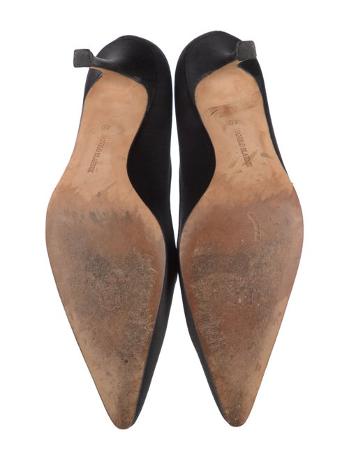Manolo Blahnik Satin Pumps
