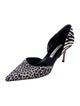 Manolo Blahnik Velvet Printed D'Orsay Pumps