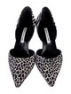 Manolo Blahnik Velvet Printed D'Orsay Pumps