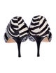 Manolo Blahnik Velvet Printed D'Orsay Pumps