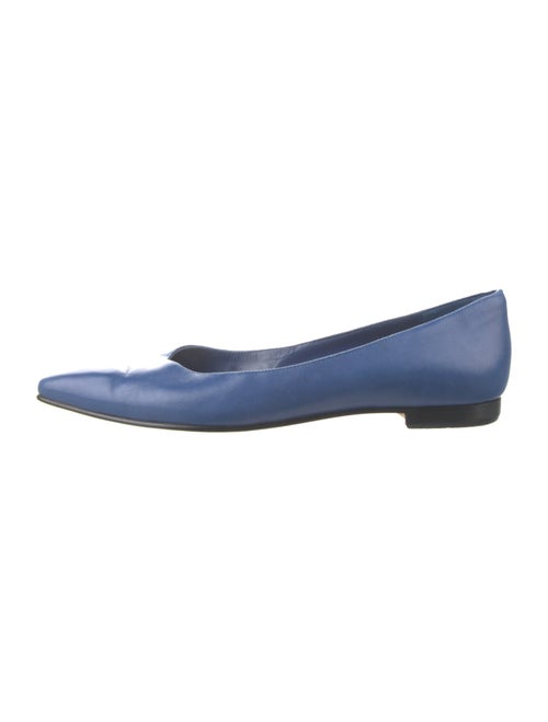 Manolo Blahnik Leather Ballet Flats