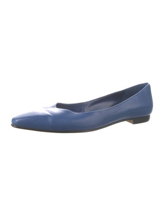 Manolo Blahnik Leather Ballet Flats