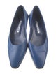 Manolo Blahnik Leather Ballet Flats