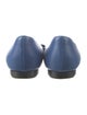 Manolo Blahnik Leather Ballet Flats