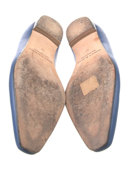 Manolo Blahnik Leather Ballet Flats