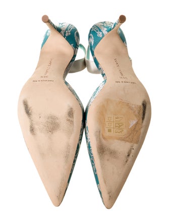 Manolo Blahnik Printed Slingback Pumps