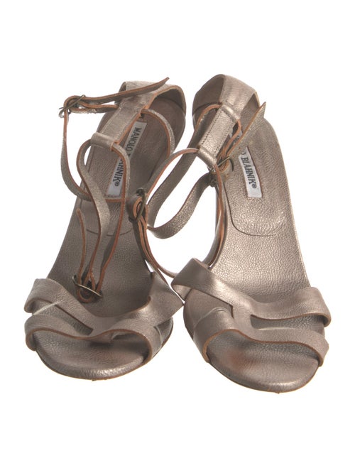 Manolo Blahnik Leather Gladiator Sandals