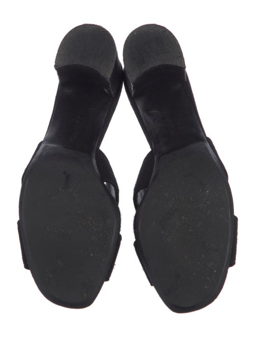 Manolo Blahnik Suede Slides