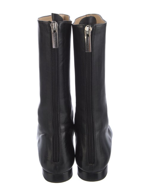Manolo Blahnik Leather Rain Boots