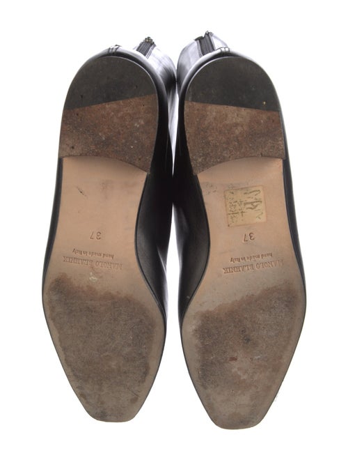 Manolo Blahnik Leather Rain Boots