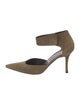 Manolo Blahnik Suede D'Orsay Pumps