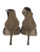 Manolo Blahnik Suede D'Orsay Pumps