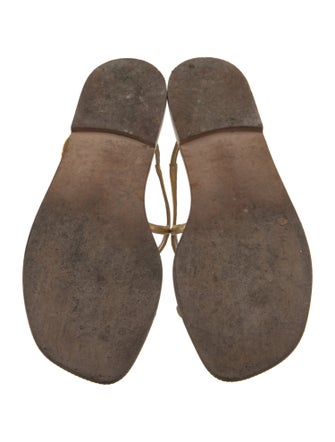 Manolo Blahnik Leather Slides