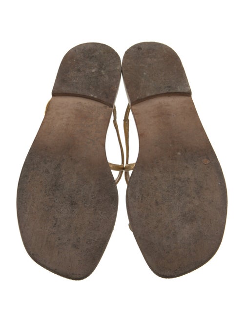 Manolo Blahnik Leather Slides