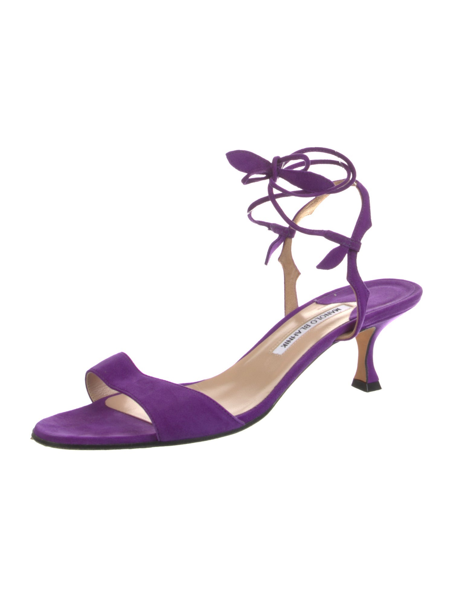 Manolo Blahnik Suede Sandals