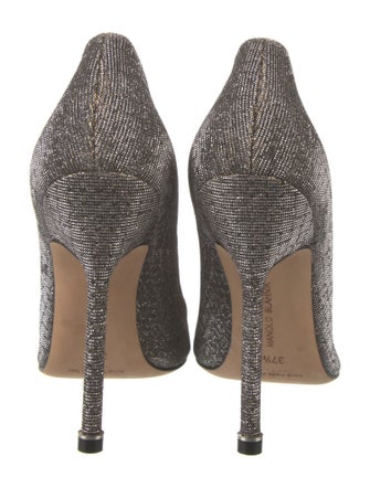 Manolo Blahnik Hangisi Crystal Embellishments Pumps