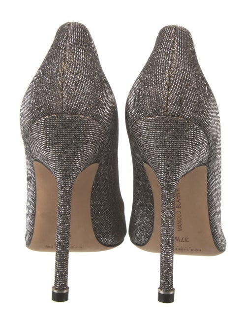 Manolo Blahnik Hangisi Crystal Embellishments Pumps