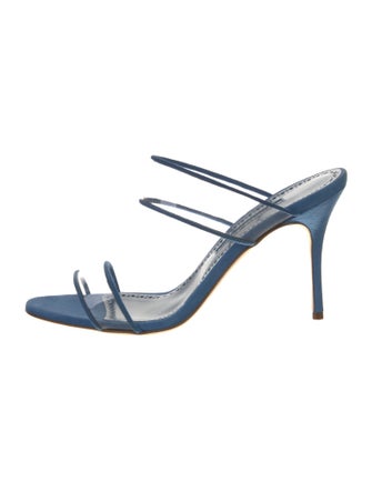 Manolo Blahnik Suede Slides