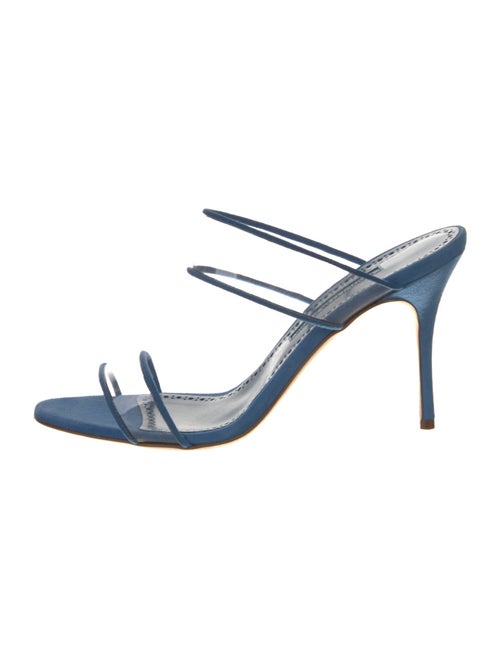 Manolo Blahnik Suede Slides