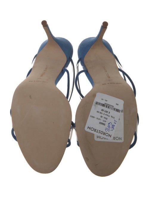 Manolo Blahnik Suede Slides