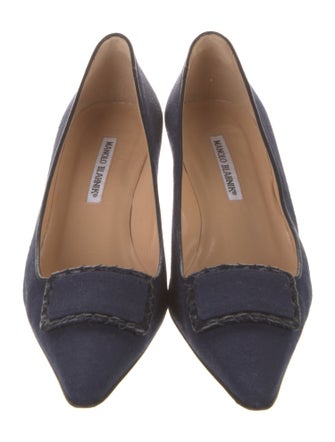 Manolo Blahnik Canvas Pumps