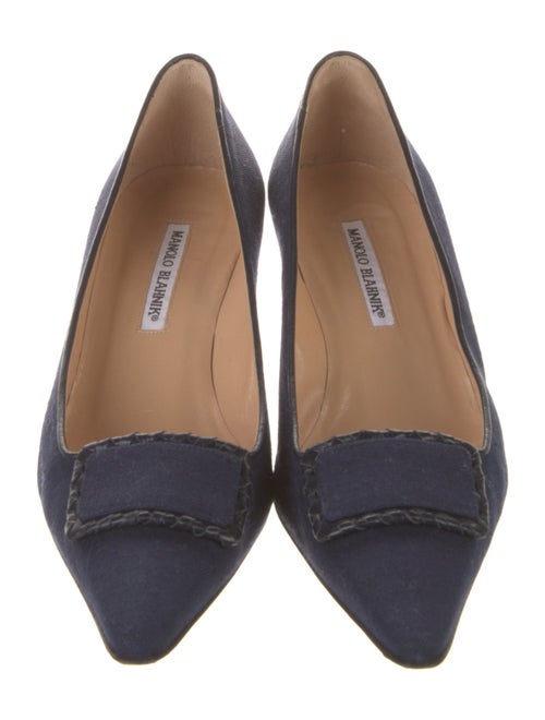 Manolo Blahnik Canvas Pumps