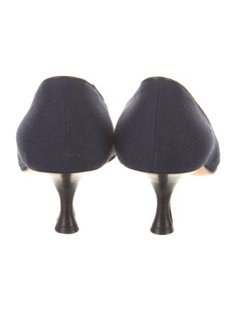 Manolo Blahnik Canvas Pumps