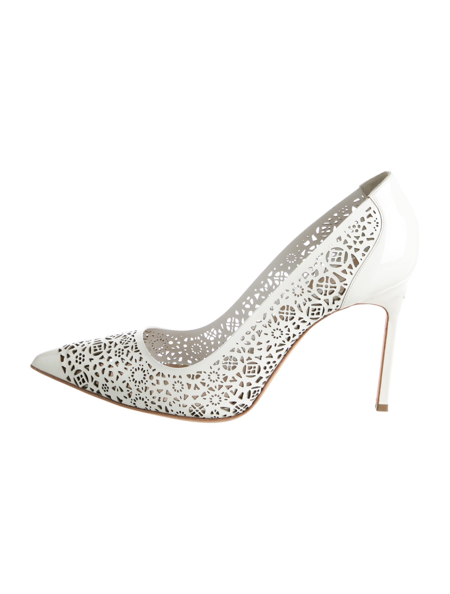 Manolo Blahnik Patent Leather Slingback Pumps
