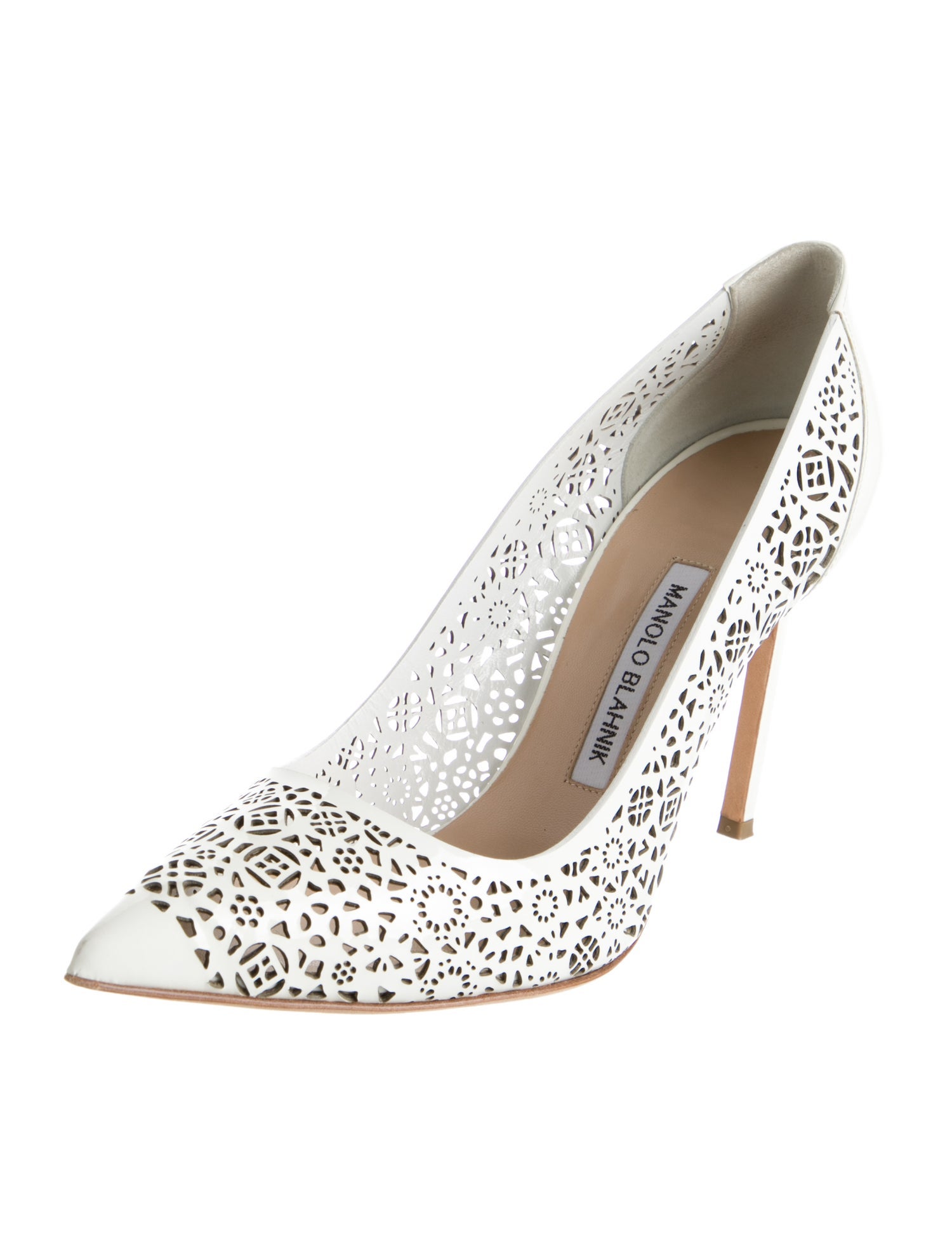 Manolo Blahnik Patent Leather Slingback Pumps