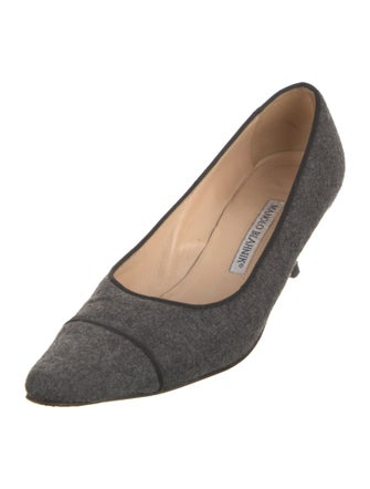 Manolo Blahnik Shearling Pumps