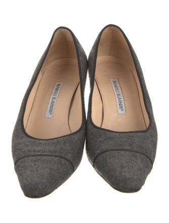 Manolo Blahnik Shearling Pumps