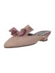 Manolo Blahnik Bow Accents Mules
