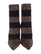 Manolo Blahnik Ponyhair Animal Print Sock Boots