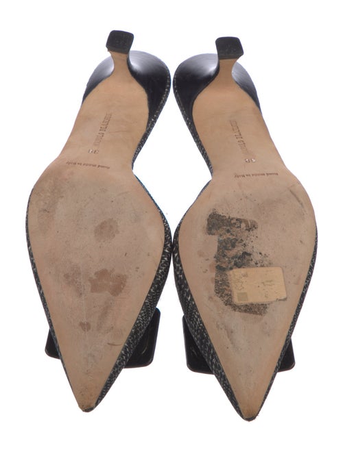 Manolo Blahnik Printed Mules