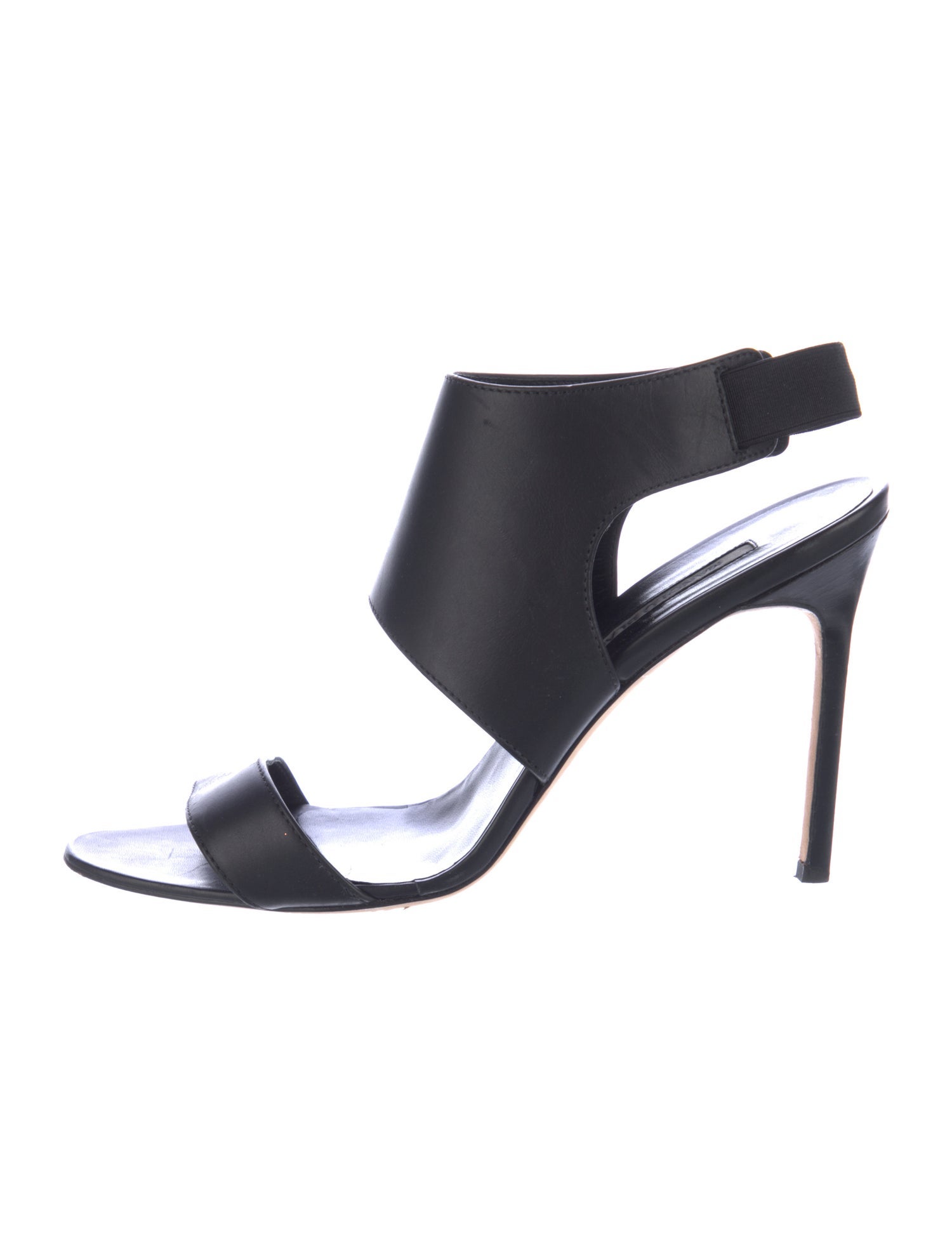 Manolo Blahnik Leather Slingback Sandals